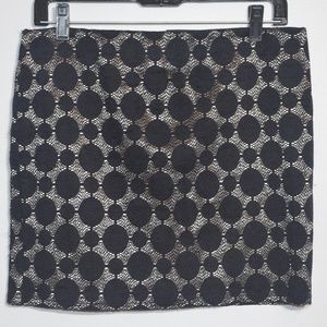 Aqua NWT Lace Overlay Mini Skirt L